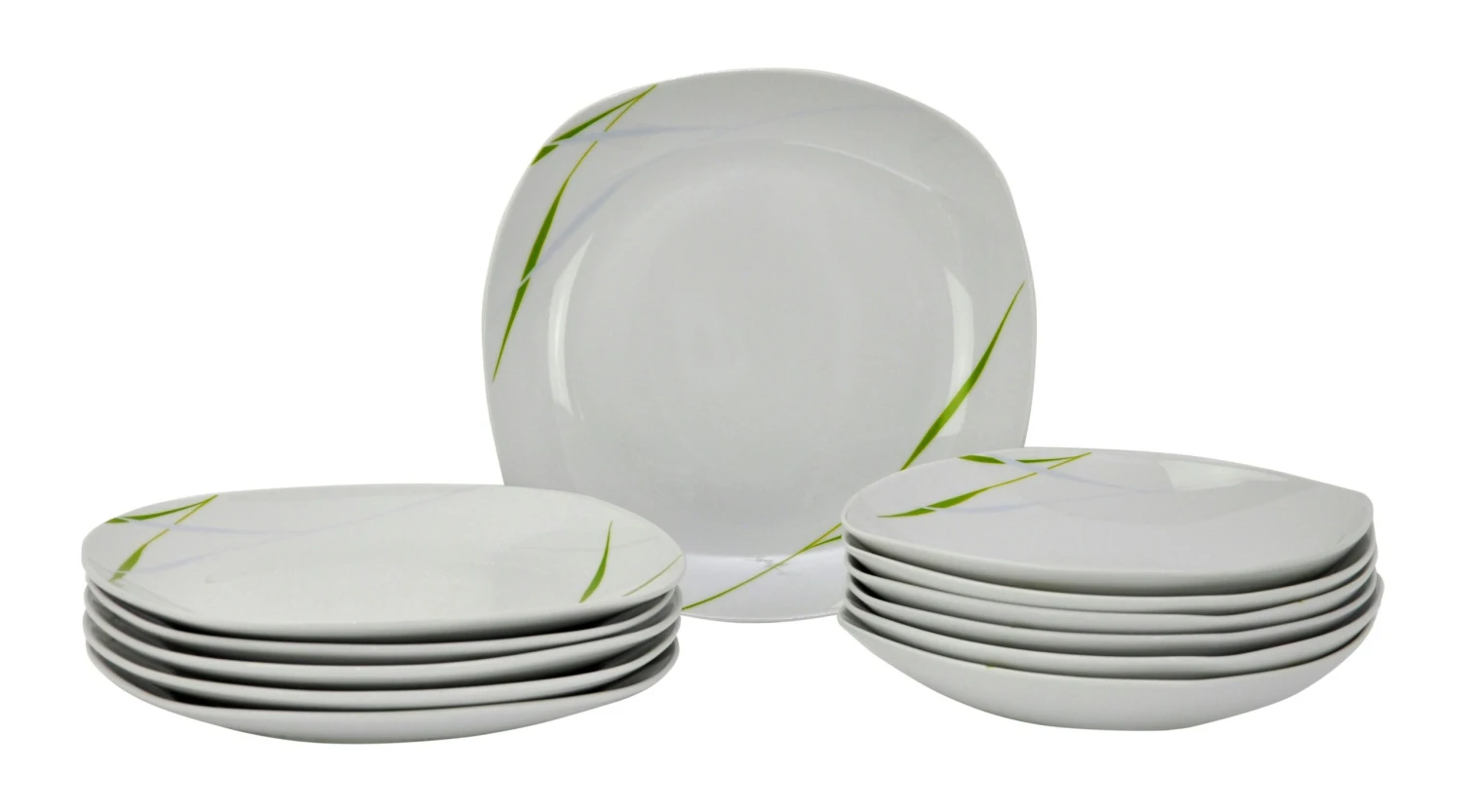 Tafelservice Moonlight 12tlg. - weiß mit farbigem Gittermuster-Dekor und geschwungenen Kanten - für 6 Personen Tafelservice Moonlight 12tlg. - Weiß Mit Farbigem Gittermuster-Dekor Und Geschwungenen Kanten - Für 6 Personen -Einrichtungsgeschäft 0067a76f 7a2a 452b 8439 2b96558f8180 2 scaled