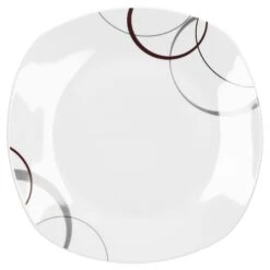 6er Set Essteller Flach Palazzo 25cm - Speiseteller Aus Weißem Porzellan Mit Dekor-Kreisen In Grau Und Dunkelrot 6 6er Set Essteller Flach Palazzo 25cm - Speiseteller Aus Weißem Porzellan Mit Dekor-Kreisen In Grau Und Dunkelrot -Einrichtungsgeschäft 0ff84fc4 a670 41c4 b2bf 5fab32f586c5