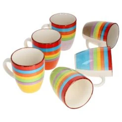 6er Set Kaffeebecher Ibiza Rainbow Summer - 24326544
