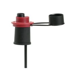 VINO - Weinausgiesser Mit Microsieb Für Flaschen Mit Naturkorken - ROT - 1er Pack