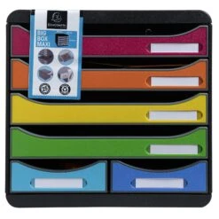 Exacompta 312913D BLACK & WHITE OFFICE Schubladenbox Mit 4 Schubfächern, BIG BOX MAXI, 347x278x271 Mm - Weiss/Harlekin 3 Exacompta 312913D BLACK & WHITE OFFICE Schubladenbox Mit 4 Schubfächern, BIG BOX MAXI, 347x278x271 Mm - Weiss/Harlekin -Einrichtungsgeschäft 3177bb82 8c3b 4178 87df f8acd3c9ed5f