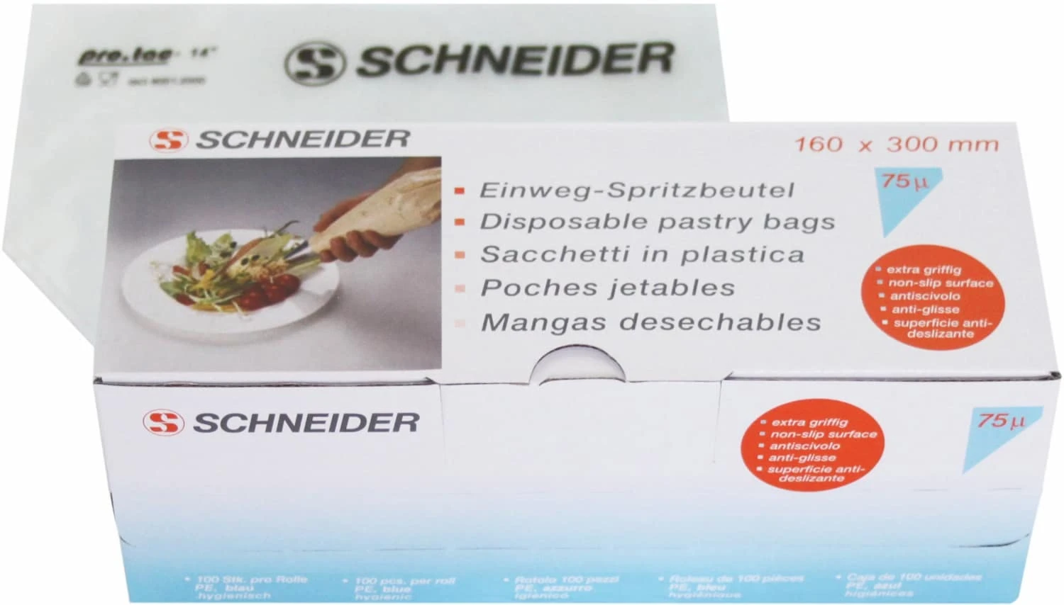 Schneider - Einweg-Spritzbeutel, geschlossene Spitze 300 x 160 mm, 75 my, gerollt. Farbe blau 100 Stk./Box Schneider® Schneider - Einweg-Spritzbeutel, Geschlossene Spitze 300 X 160 Mm, 75 My, Gerollt. Farbe Blau 100 Stk./Box -Einrichtungsgeschäft 331512d3 f866 49a9 8edb c7c911e2ff4c