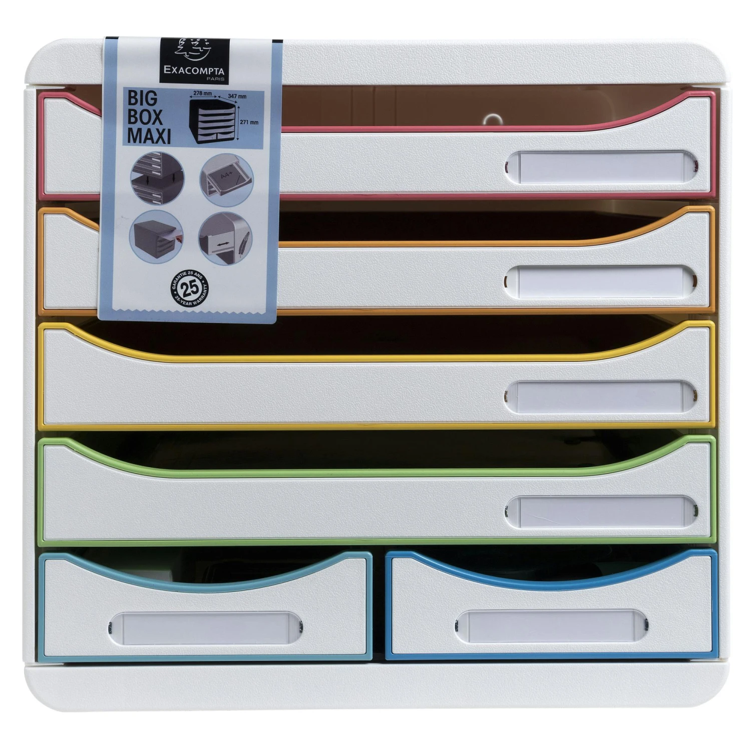 Exacompta 312913D BLACK & WHITE OFFICE Schubladenbox mit 4 Schubfächern, BIG BOX MAXI, 347x278x271 mm - Weiss/Harlekin Exacompta 312913D BLACK & WHITE OFFICE Schubladenbox Mit 4 Schubfächern, BIG BOX MAXI, 347x278x271 Mm - Weiss/Harlekin -Einrichtungsgeschäft 33cdd4ce 9531 4b16 9277 26d6082e7c50