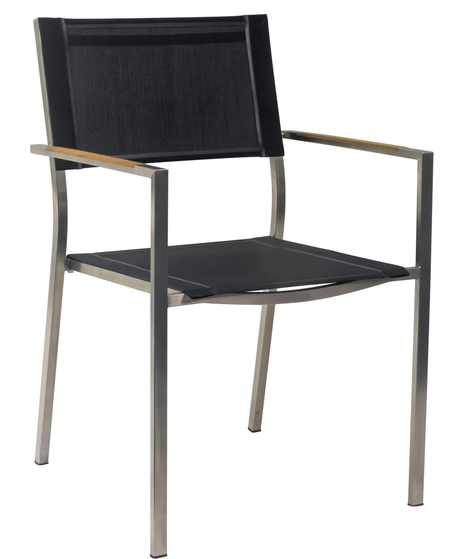 METRO Professional Stuhl, Edelstahl / Textilehne / FSC Teakholz, 55 x 56 x 85 cm, mit Armlehnen, stapelbar, schwarz METRO Professional Stuhl, Edelstahl / Textilehne / FSC Teakholz, 55 X 56 X 85 Cm, Mit Armlehnen, Stapelbar, Schwarz -Einrichtungsgeschäft 35425b32 52eb 4b64 aaec 54299c6cc348 scaled