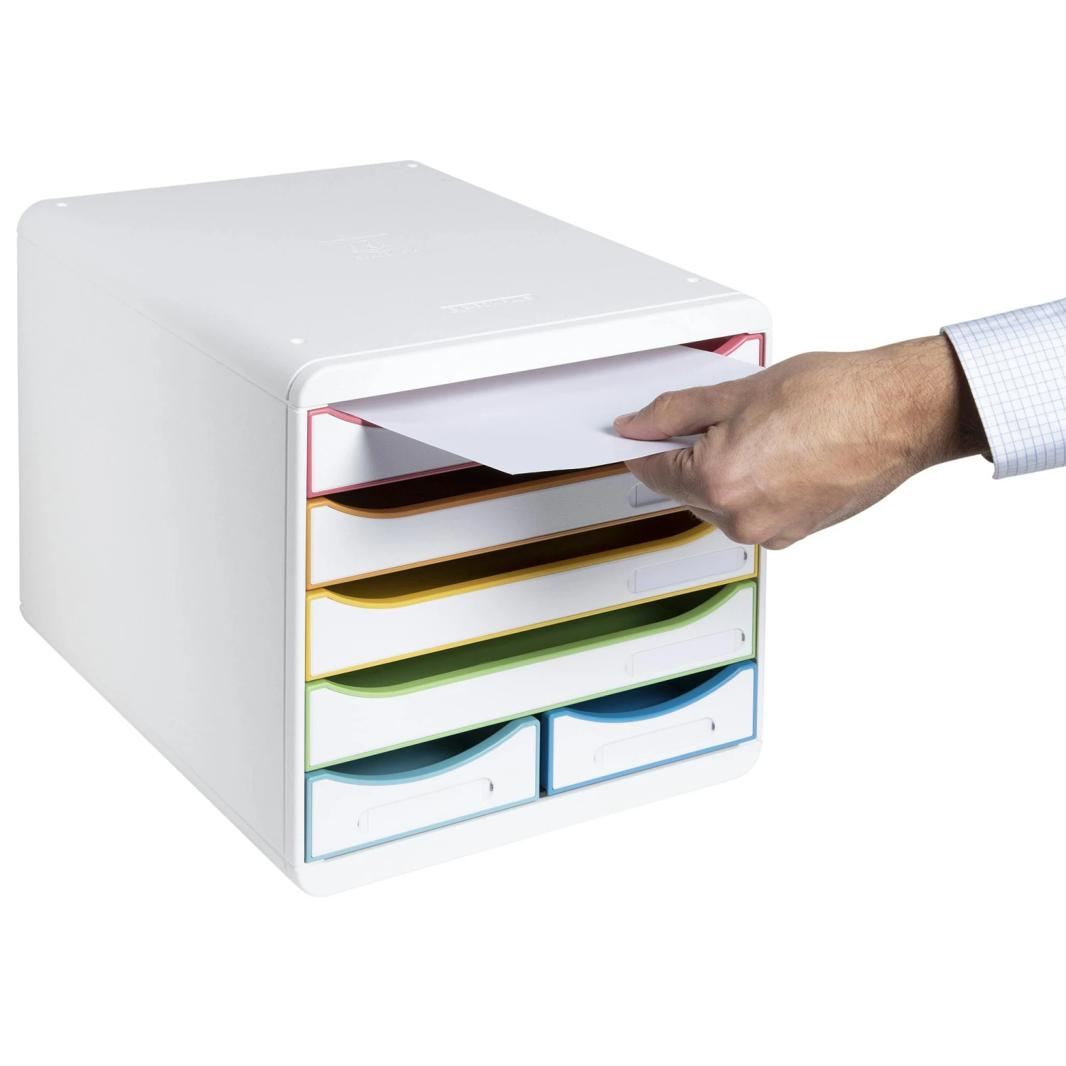 Exacompta 312913D BLACK & WHITE OFFICE Schubladenbox mit 4 Schubfächern, BIG BOX MAXI, 347x278x271 mm - Weiss/Harlekin Exacompta 312913D BLACK & WHITE OFFICE Schubladenbox Mit 4 Schubfächern, BIG BOX MAXI, 347x278x271 Mm - Weiss/Harlekin -Einrichtungsgeschäft 3926767b 3955 4b83 8f62 02c0e4bd02ca