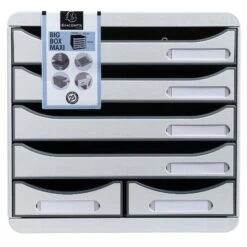 Exacompta 312913D BLACK & WHITE OFFICE Schubladenbox Mit 4 Schubfächern, BIG BOX MAXI, 347x278x271 Mm - Weiss/Harlekin 2 Exacompta 312913D BLACK & WHITE OFFICE Schubladenbox Mit 4 Schubfächern, BIG BOX MAXI, 347x278x271 Mm - Weiss/Harlekin -Einrichtungsgeschäft 3adfa980 558f 4579 8fcc 875a9b27b27f