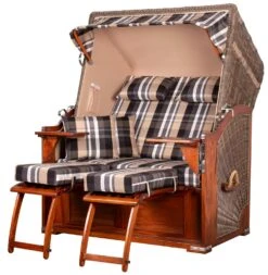 Strandkorb - Bene Living - Schaalsee Mahagoni - PE Grau - Modell 581 - Inkl. Liftersystem -Einrichtungsgeschäft 3d6ed3c9 d012 41c1 9fe0 fd6eeca7cda8