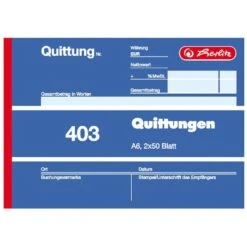 Herlitz Formularbuch 'Rechnung 307', DIN A5, 3 X 40 Blatt -Einrichtungsgeschäft 3dadd6b7 3c40 48c9 827e 6a7bf62d2344