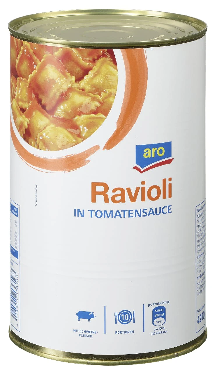 Aro Eier-Ravioli In Tomatensauce (4,25 l) Aro Eier-Ravioli In Tomatensauce (4,25 L) -Einrichtungsgeschäft 427f2797 e057 4f63 be56 83ff1f5d1a73 1