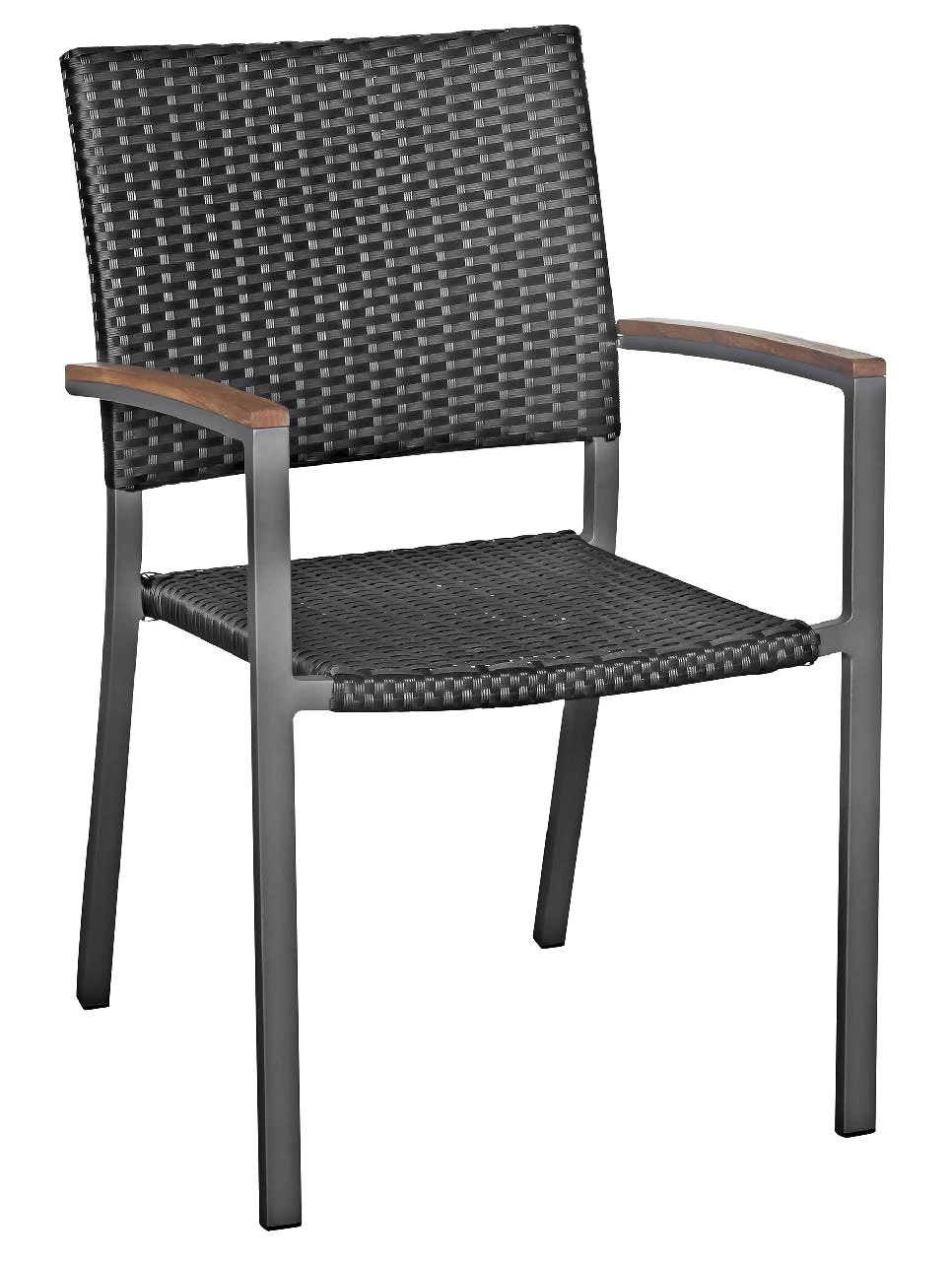 METRO Professional Stuhl, Edelstahl / Textilehne / FSC Teakholz, 55 x 56 x 85 cm, mit Armlehnen, stapelbar, schwarz METRO Professional Stuhl, Edelstahl / Textilehne / FSC Teakholz, 55 X 56 X 85 Cm, Mit Armlehnen, Stapelbar, Schwarz -Einrichtungsgeschäft 4db00821 ba5e 47f4 a042 15b2703dcd52