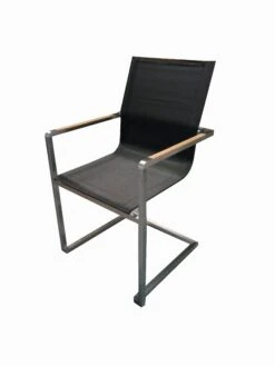 METRO Professional Stuhl, Edelstahl / Textilehne / FSC Teakholz, 55 X 56 X 85 Cm, Mit Armlehnen, Stapelbar, Schwarz 2 METRO Professional Stuhl, Edelstahl / Textilehne / FSC Teakholz, 55 X 56 X 85 Cm, Mit Armlehnen, Stapelbar, Schwarz -Einrichtungsgeschäft 5039ea00 99d8 4093 ba0d 29883f36b37f