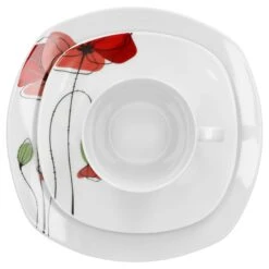 Kombiservice Calla 30-teilig Eckig Porzellan Für 6 Personen Weiß Mit Blumendekor 4 Kombiservice Calla 30-teilig Eckig Porzellan Für 6 Personen Weiß Mit Blumendekor -Einrichtungsgeschäft 55542f80 7919 4f07 a004 6af9ab9d6839 1