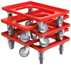 10 Stück Transportroller Für Kisten 60 X 40 Cm Mit 4 Lenkrollen In Rot -Einrichtungsgeschäft 5d366647 7f87 462d 9090 a8fa97202aff 1