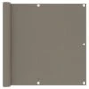 VidaXL Balkon-Sichtschutz Taupe 90x600 Cm Oxford-Gewebe
