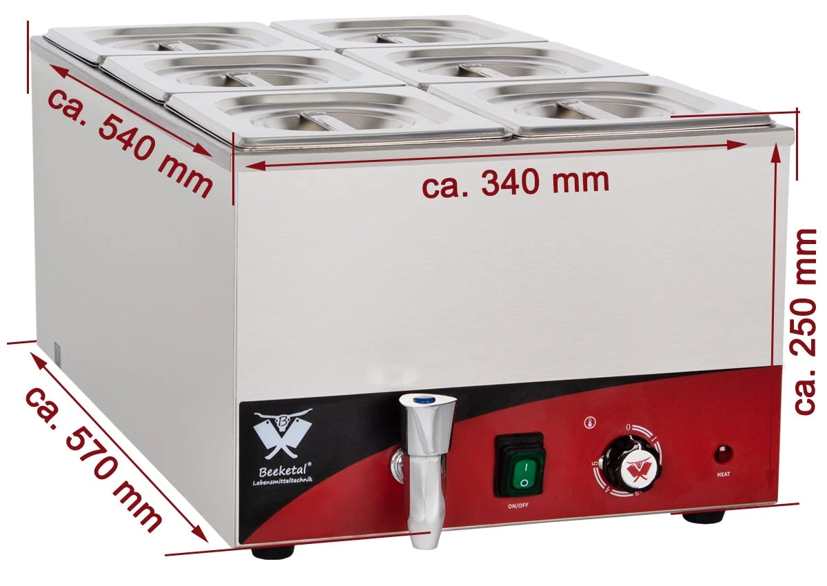 Beeketal Speisenwärmer Wasserbad Bain Marie BBM-6 Beeketal Speisenwärmer Wasserbad Bain Marie BBM-6 -Einrichtungsgeschäft 689cd3f0 fbc8 4061 ae92 b6f6f1cfcf19 1