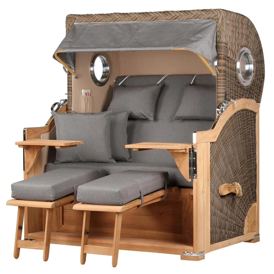 Strandkorb - bene living - Königssee Teak Bullauge - PE grau - Modell 551 - inkl. Liftersystem Strandkorb - Bene Living - Königssee Teak Bullauge - PE Grau - Modell 551 - Inkl. Liftersystem -Einrichtungsgeschäft 6fb04a63 4c91 42e1 8765 a6102a9b9ff9