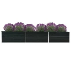 VidaXL Garten-Hochbeet Verzinkter Stahl 600x80x77 Cm Anthrazit -Einrichtungsgeschäft 71422bc5 fbfe 4a72 9371 336b05602d5e