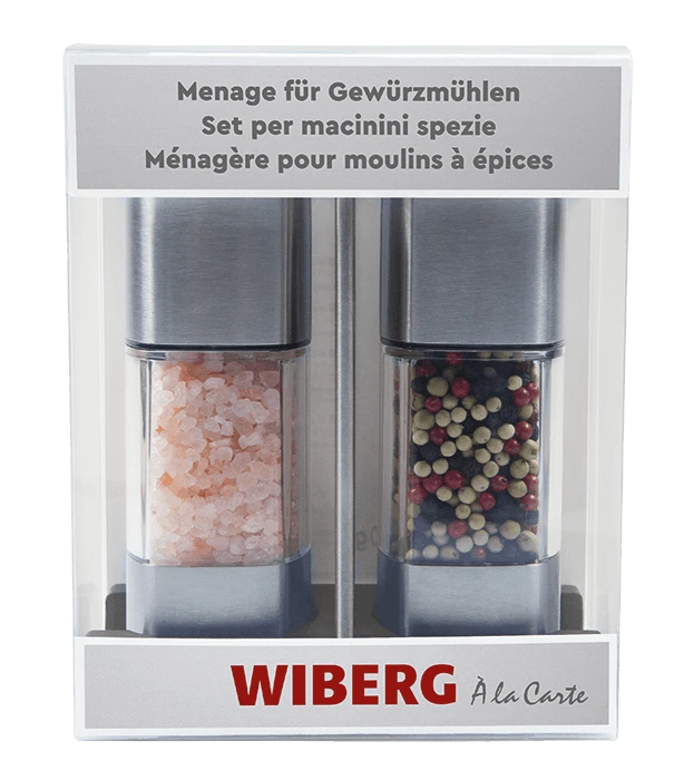WIBERG Menage mit Salz- und Pfeffermühle Menage aus rostfreiem Edelstahl und ABS Kunststoff (205 g) WIBERG Menage Mit Salz- Und Pfeffermühle Menage Aus Rostfreiem Edelstahl Und ABS Kunststoff (205 G) -Einrichtungsgeschäft 74b78709 5f82 4345 b220 4ea9ddf6bb9c 1