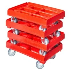 10 Stück Transportroller Für Kisten 60 X 40 Cm Mit 4 Lenkrollen In Rot -Einrichtungsgeschäft 7e6acdfe c338 4391 a275 c00b42b545d6