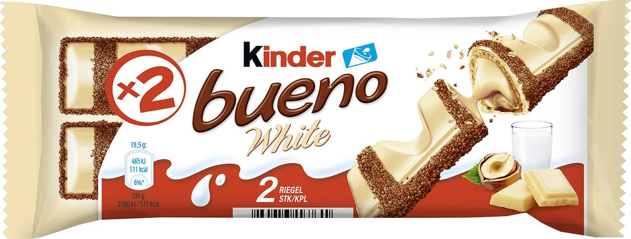 Kinder Bueno White 30 x 39 g (1,17 kg) Kinder Bueno White 30 X 39 G (1,17 Kg) -Einrichtungsgeschäft 841354e4 1fdf 4ae9 aad4 f2d266623ed0
