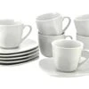 6er Set Kaffeetasse 18cl Mit Kaffeeuntertasse 14,5cm Atrium