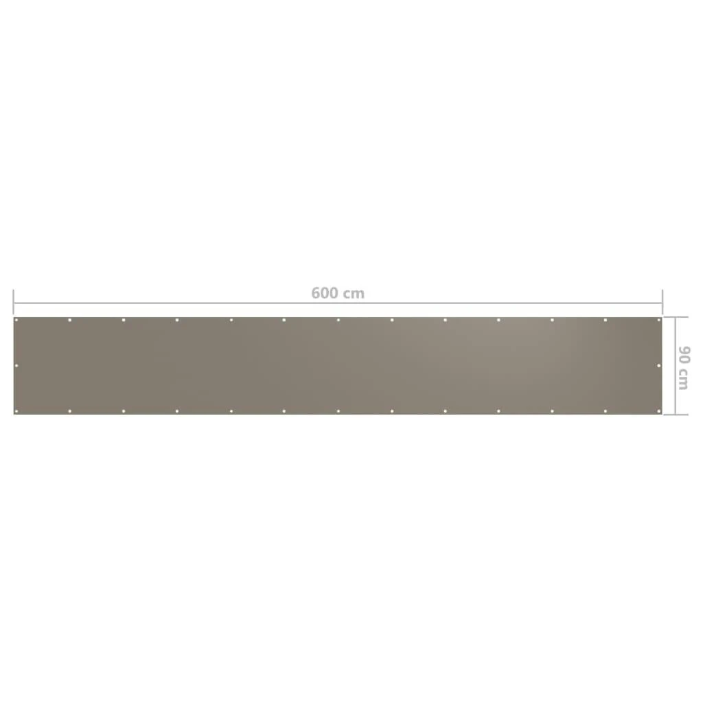 vidaXL Balkon-Sichtschutz Taupe 90x600 cm Oxford-Gewebe VidaXL Balkon-Sichtschutz Taupe 90x600 Cm Oxford-Gewebe -Einrichtungsgeschäft 98f389c6 cc0e 49e7 8e8a 82659e4d84ac