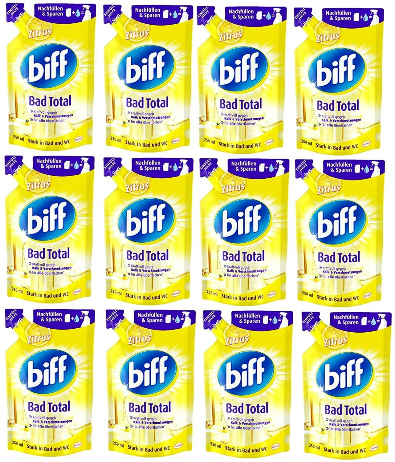 Biff Bad Total Zitrus Badreiniger Bad Reiniger Badezimmer 12x250 ml Nachfüllpack Biff Bad Total Zitrus Badreiniger Bad Reiniger Badezimmer 12x250 Ml Nachfüllpack -Einrichtungsgeschäft 9ad5af4d f96c 454a a64f 81d404b539c6