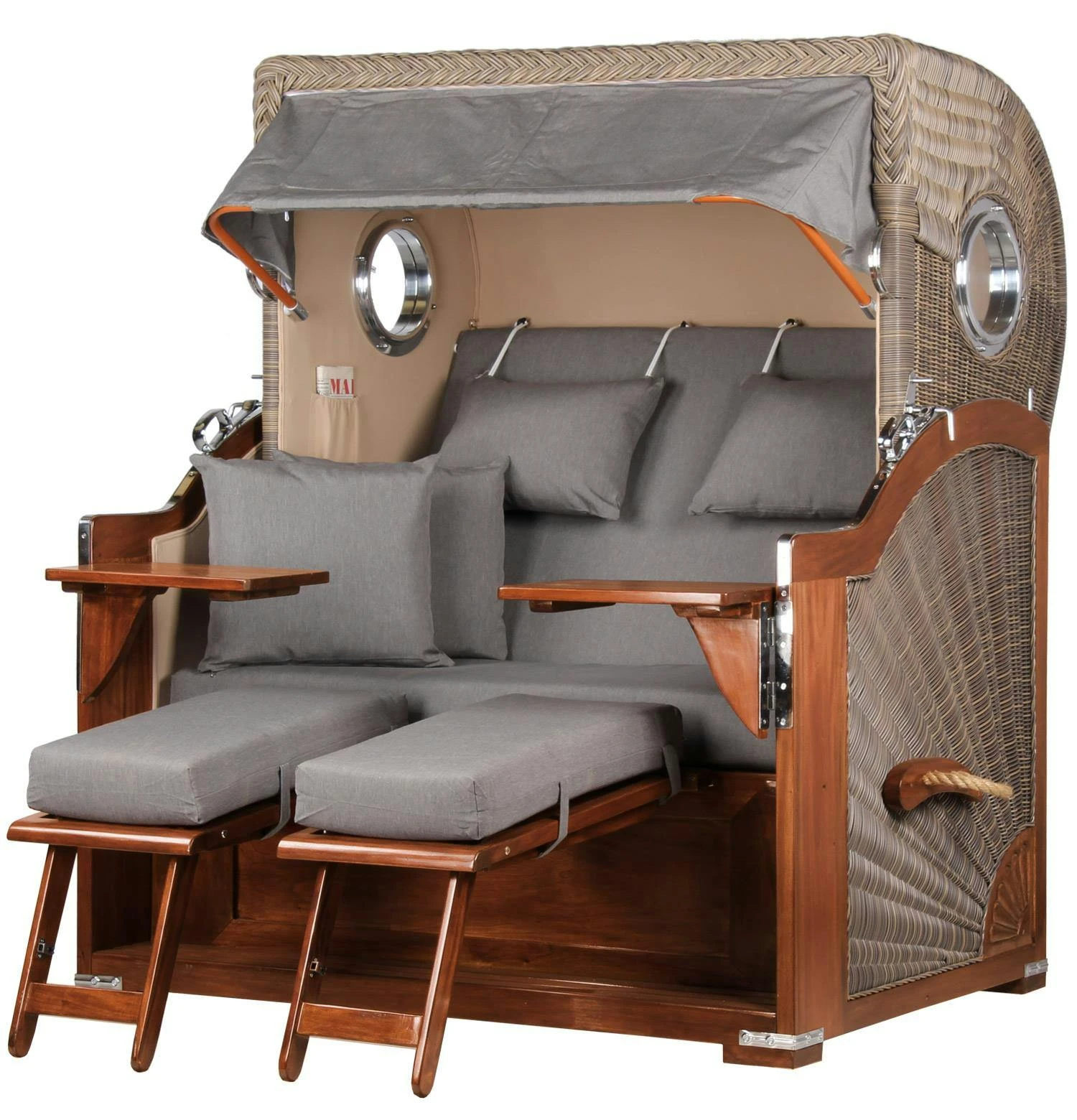 Strandkorb - bene living - Königssee Teak Bullauge - PE grau - Modell 551 - inkl. Liftersystem Strandkorb - Bene Living - Königssee Teak Bullauge - PE Grau - Modell 551 - Inkl. Liftersystem -Einrichtungsgeschäft a245090d 87d4 4895 9d6d d540cac4417b