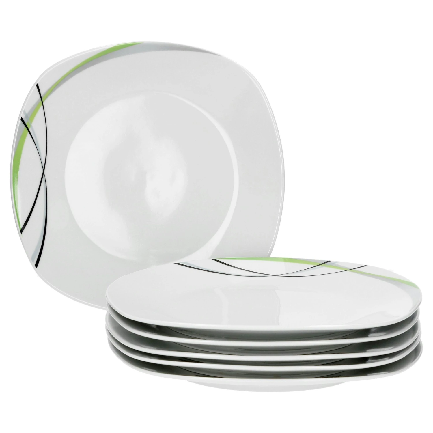 6er Set Essteller flach Palazzo 25cm - Speiseteller aus weißem Porzellan mit Dekor-Kreisen in grau und dunkelrot 6er Set Essteller Flach Palazzo 25cm - Speiseteller Aus Weißem Porzellan Mit Dekor-Kreisen In Grau Und Dunkelrot -Einrichtungsgeschäft ac148133 1a23 4e47 9dce 46071020be19 scaled