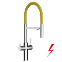 Niederdruck 3 Wege Wasserhahn Küchenarmatur Spültischmischer FC Verchromt, Mit 360° Schwenkbarem Stahlfeder Auslauf Und Abnehmbare 2 Strahl Handbrause -Einrichtungsgeschäft c4d33ce1 5041 4a63 83ba fc4161d6f31c