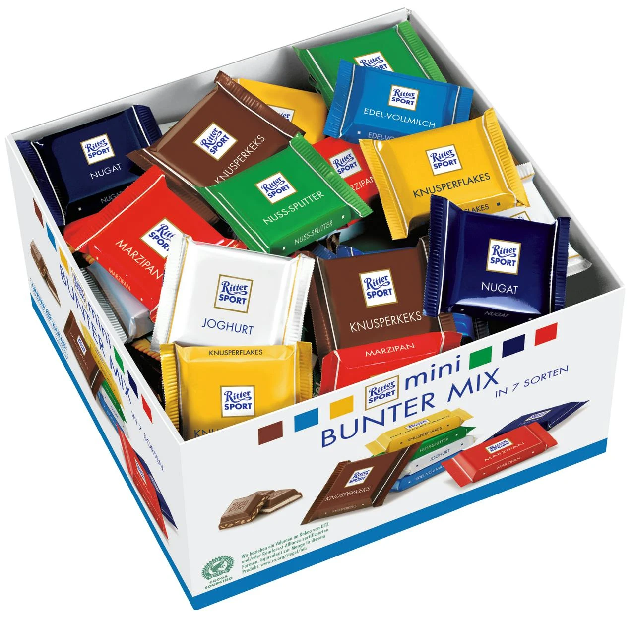 Ritter Sport Schokoladentafeln Minis Bunte Vielfalt 84 Portionen x 16,97g (1,42kg) Ritter Sport Schokoladentafeln Minis Bunte Vielfalt 84 Portionen X 16,97g (1,42kg) -Einrichtungsgeschäft d82349c4 e571 4fa9 8d32 dc5294fceaef 1