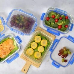 PIE LOCK | Glas Frischhaltedosen Set 10 Tlg | Vorratsdosen | Bento-Box | Aufschnittdose | Brotbox | Brotdose | Wurstdose | Mikrowellendose | Meal Prep 6 PIE LOCK | Glas Frischhaltedosen Set 10 Tlg | Vorratsdosen | Bento-Box | Aufschnittdose | Brotbox | Brotdose | Wurstdose | Mikrowellendose | Meal Prep -Einrichtungsgeschäft dcc78aee 0871 4403 8aa1 5d940d9ea460