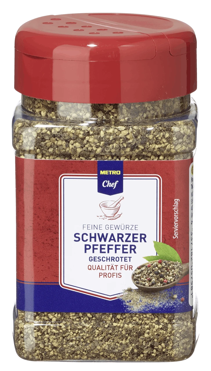 METRO Chef Pfeffer Schwarz Geschrotet (180 g) METRO Chef Pfeffer Schwarz Geschrotet (180 G) -Einrichtungsgeschäft dcdcd34d aa1f 4014 a016 1952023ac98d