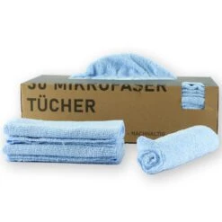 PLENTYFY | 50 Stück Mikrofasertücher Grau 30x30 Cm In Nachhaltiger Spenderbox | Saugstark & Waschbar | Fenstertücher | Spiegeltücher | Putztuch -Einrichtungsgeschäft deafe050 c471 4be1 8602 92f66c93a09f 1
