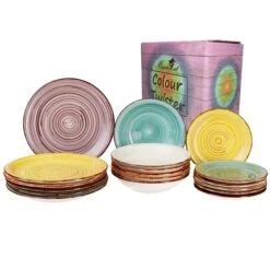 18-teiliges Tellerset Ibiza Rainbow Für 6 Personen Im Farbenfrohen Stil 2 18-teiliges Tellerset Ibiza Rainbow Für 6 Personen Im Farbenfrohen Stil -Einrichtungsgeschäft f47983f4 1d92 47c6 b35b 18bda6f3f19f